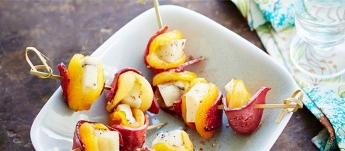 Brochettes de magret de canard aux abricots secs Brochettes de magret de canard aux abricots secs